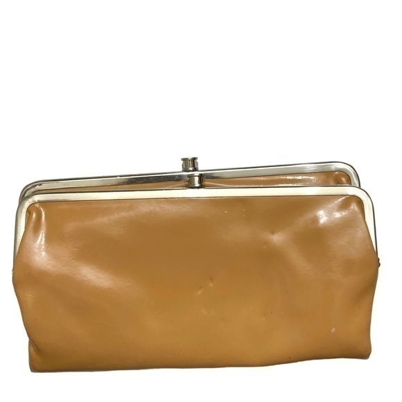 Hobo brown patent leather clutch wallet - Picture 1 of 11